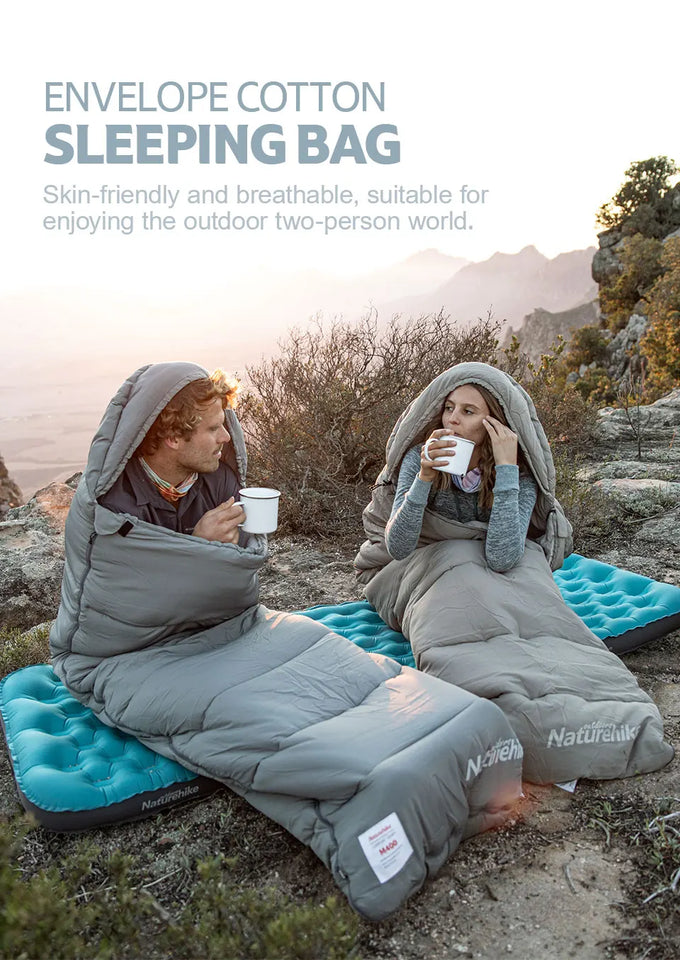 Fireside Cotton Camping Double-Zipper Sleeping Bag