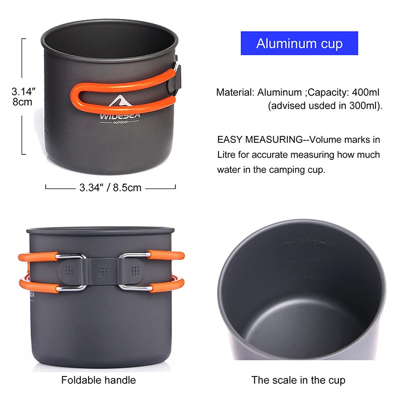 All Set Compact Camping Pot Set