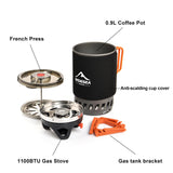 Morning Ritual Compact Camping Stove with French Press