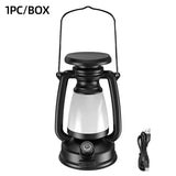 Retro Cordless 3-Mode Dimmable LED Camping Lantern