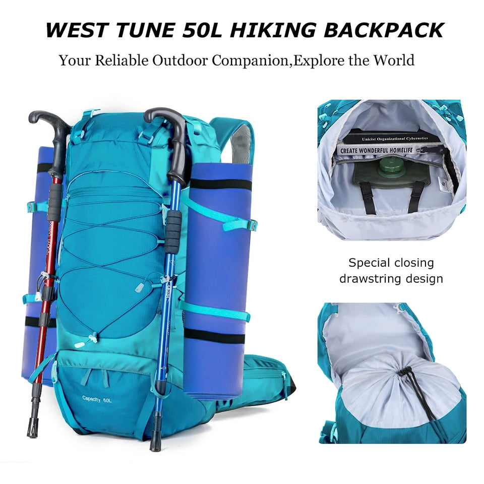 All Roads 50 Hiking Backpack with Rain Cover