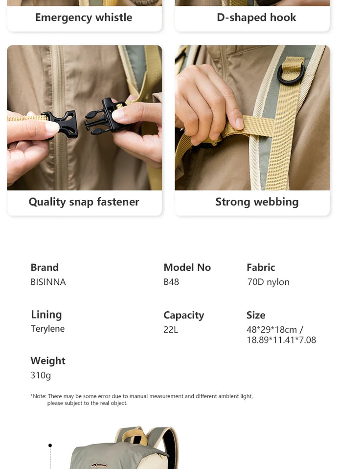 Flyweight 22 Compactable Ultralight Nylon Backpack