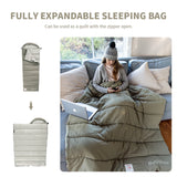 Fireside Cotton Camping Double-Zipper Sleeping Bag