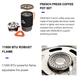 Morning Ritual Compact Camping Stove with French Press