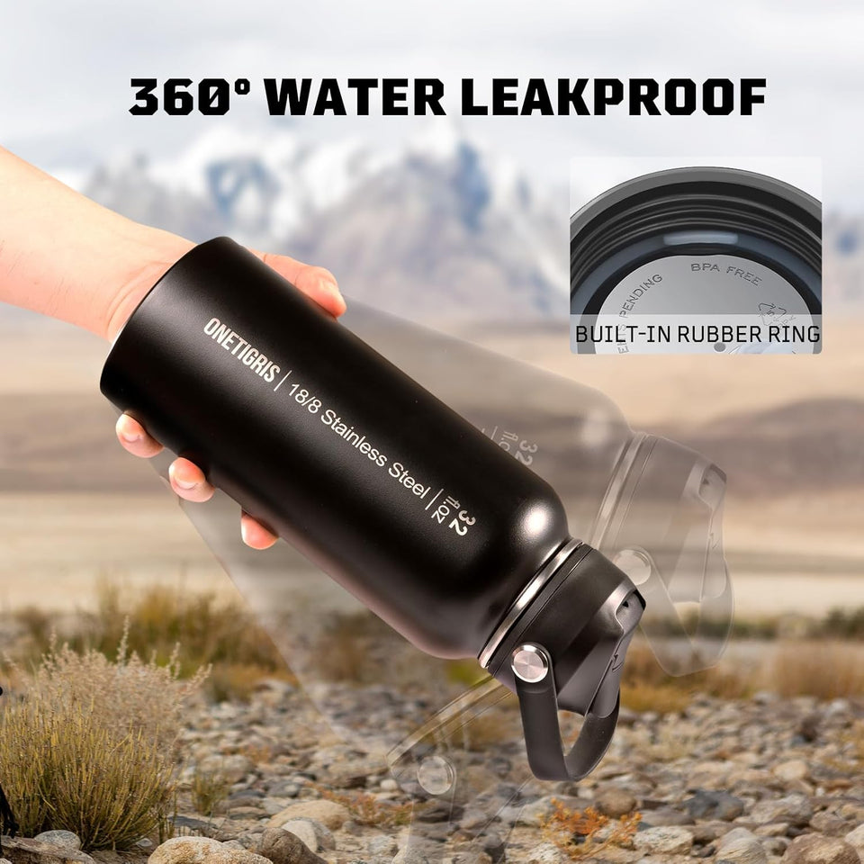 Three Ways 32oz Leakproof Insulated Bottle